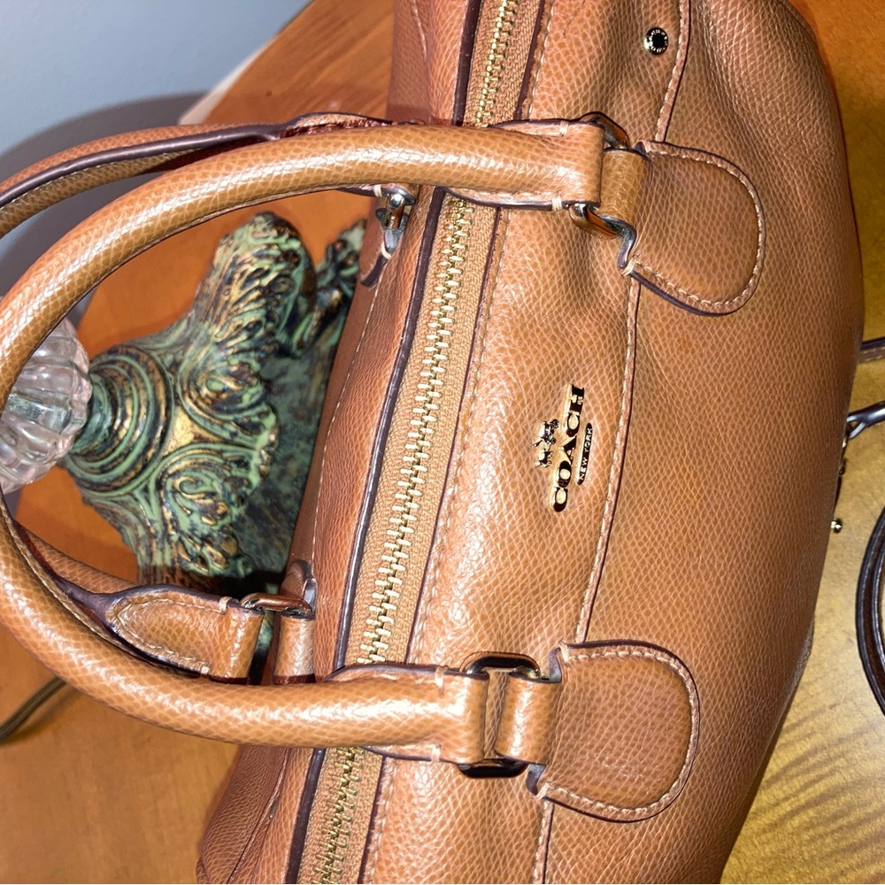 Coach F36624 Mini Bennett Satchel in Crossgrain Leather (Tan/Brown)